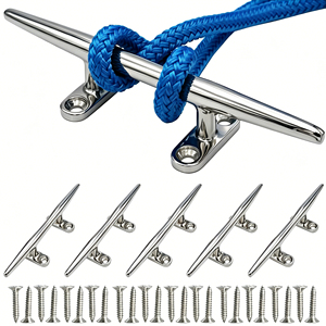Nouvelle étrille à base ouverte en acier inoxydable 316 de qualité marine, 4 pouces, pour fixation de corde sur pont de <span class=keywords><strong>bateau</strong></span>, avec finition polie miroir - Product Image 5