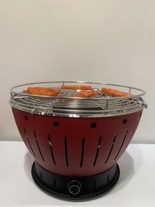 Charcoal <b>BBQ</b> Grill, Portable Small <b>Camping</b> Grill, Tabletop Korean Barbecue Grill for Home Party and Outdoor Backyard Cooking - Product Image 5