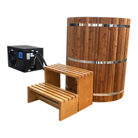 Baignoire de récupération en bois Fenlin pour bain de glace avec refroidisseur, baignoire froide, baril de glace