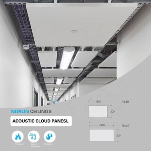 Pannelli Acustici <span class=keywords><strong>Sospesi</strong></span> in Fibra di Vetro per Assorbimento del Suono e Riduzione del Rumore nel <span class=keywords><strong>Soffitto</strong></span> - Product Image 2