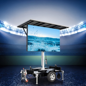 Écran LED mobile pour véhicule, panneau d'affichage vidéo sur remorque, écran extérieur P4 P5 de 2,24 x 1,28 m, recharge solaire - Product Image 1