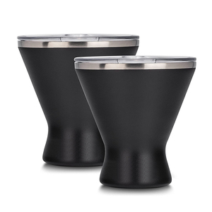 Tasses à café <span class=keywords><strong>Triangle</strong></span> Martini 10oz en acier inoxydable sans poignée sans BPA Tasses Magarite Tumbler Personnalisé Simple Coupe Boissons <span class=keywords><strong>Cocktail</strong></span> - Product Image 1