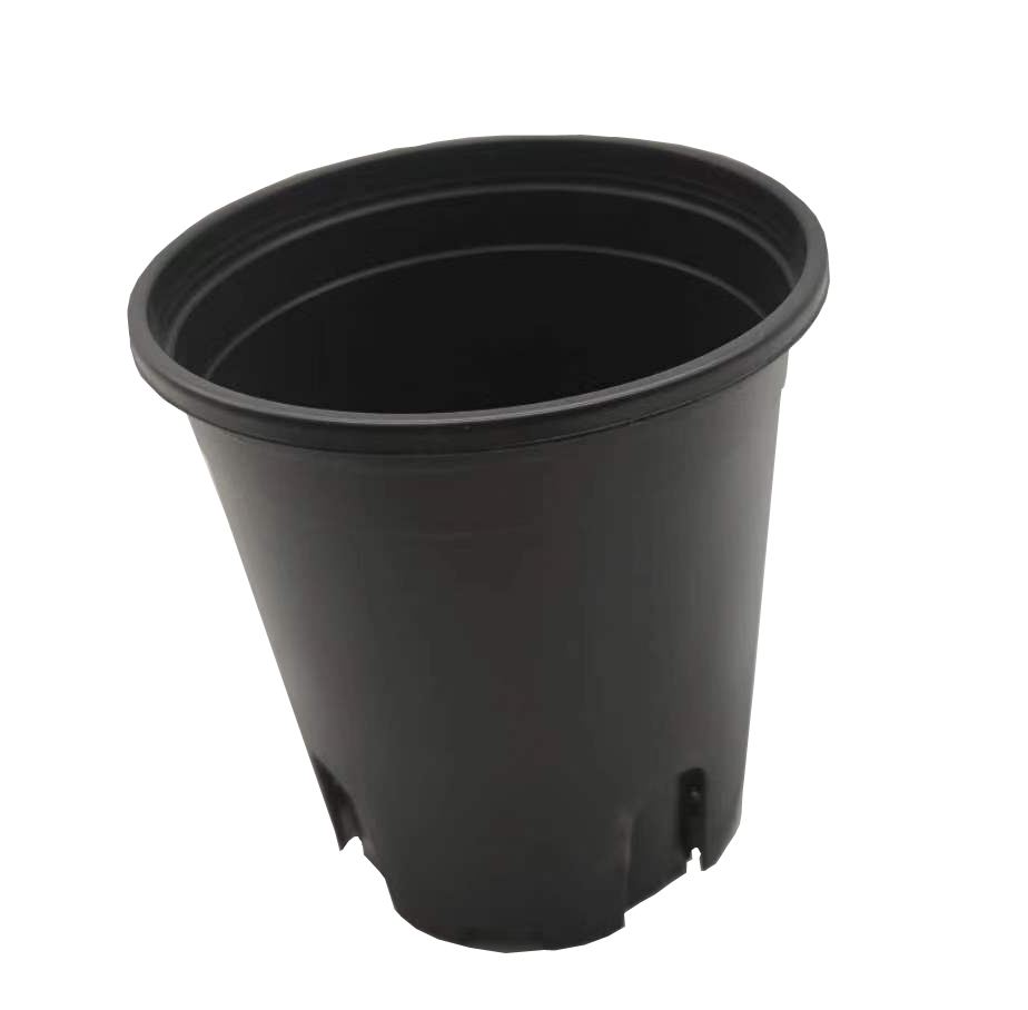 Customizable Black Plastic Flower Pot Outdoor Gallon Pot High Quanlity