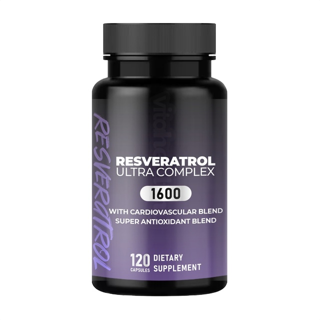 Vitahealthy OEM/ODM Top Quality Resveratrol Ultra Complex Capsules Organic Extract for Elderly People Vegan Resveratrol Capsules