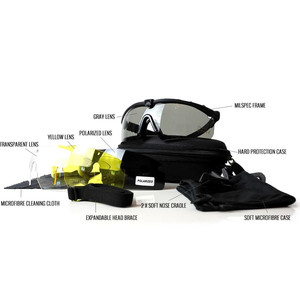 <span class=keywords><strong>Occhiali</strong></span> <span class=keywords><strong>da</strong></span> <span class=keywords><strong>sole</strong></span> tattici polarizzati 3 lenti intercambiabili per ciclismo/tiro UV400 <span class=keywords><strong>occhiali</strong></span> di protezione <span class=keywords><strong>da</strong></span> <span class=keywords><strong>uomo</strong></span> sport all'aria aperta - Product Image 4