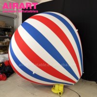 Ballon à air chaud gonflable, ballons gonflables colorés personnalisés, ballons gonflables de 2,5 m pour festival/fête