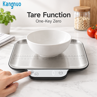 Timbangan Makanan Dapur Stainless Steel Mudah Dibersihkan Sensor Sentuh Layar LED Putih Timbangan Elektronik untuk Memasak