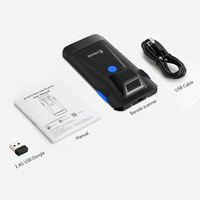 Lecteur de codes-barres PDA 1D 2D portable Eyoyo EY-024 pour entrepôt logistique, utilisant un clip de téléphone filaire et sans fil pour Windows et Mac OS