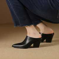 Mules à talons compensés pointus personnalisées pour femmes – Sandales décontractées et élégantes pour le bureau, rehaussant la silhouette en été