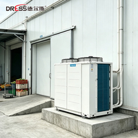   Unité de condensation à vis refroidie par air à décharge supérieure pour la réfrigération commerciale des chambres froides et congélateurs