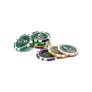 14g Double-sided Laser Stickers Plastic PP Poker chips pieces