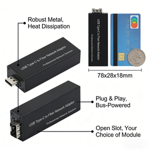 <span class=keywords><strong>USB</strong></span> Type C TO Gigabit SFP อะแดปเตอร์อีเทอร์เน็ตไฟเบอร์ตัวแปลงเครือข่ายขนาดเล็กความเร็วสูง <span class=keywords><strong>USB</strong></span> 3.0กิกะบิตไฟเบอร์เครือข่ายสำหรับแล็ปท็อปพีซี - Product Image 4