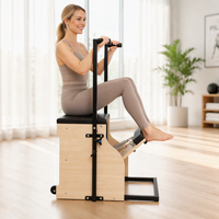 Chaise de Pilates Wunda Portable et Durable en Bois Réglable pour Studio de Yoga, Équipement de Fitness pour le Remodelage Corporel – Offre Spéciale
