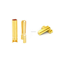 Connecteurs banane plaqués or 4 mm Amass, femelle et mâle, pour batterie RC, ESC, moteur, hélicoptère, bateau, quadricoptère