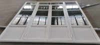Portes en verre encadrées d'acier sur mesure Portes et fenêtres d'intérieur en acier blanc en verre et acier