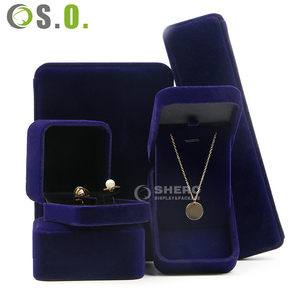 High End Portable Velvet <b>Ring</b> Earring Pendant Box Set Custom Logo Durable Luxury Jewelry Display <b>Storage</b> Colors Factory Outlet - Product Image 5