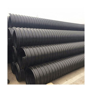 Tuyau ondulé à double paroi renforcé de ceinture en acier HDPE à haute résistance à la corrosion pour la protection des câbles de communication - Product Image 2