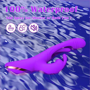 Vibratore Coniglio Leccante Tre in Uno, Stimolazione Clitoridea, Massaggio Punto G, Bastone per Masturbazione, Giocattolo Sessuale per Adulti - Product Image 6