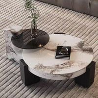 Moontree Nouveau Design Haut de Gamme Italien de Luxe Personnalisé Rose Calacatta Viola Marbre Table Basse
