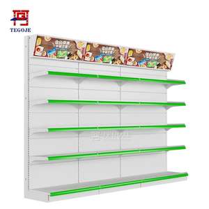 Estantería <span class=keywords><strong>de</strong></span> Góndola para Supermercado con Estantería <span class=keywords><strong>de</strong></span> Extremo, Estantería <span class=keywords><strong>de</strong></span> Exhibición Comercial para Supermercado, Estantería <span class=keywords><strong>de</strong></span> Exhibición <span class=keywords><strong>de</strong></span> <span class=keywords><strong>Segunda</strong></span> <span class=keywords><strong>Mano</strong></span> - Product Image 1