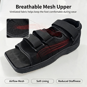 Scarpa Post-Operatoria Professionale con Punta Quadrata, Chiusura in Velcro, Suola in EVA TPR, per Recupero Post-Chirurgico e Ortopedia - Product Image 3