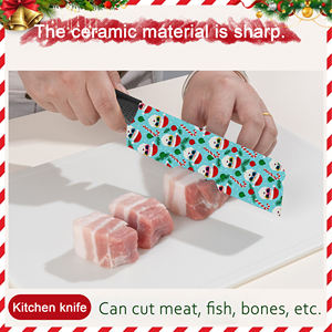 มีดเชฟขายดี 2 ชุด ใบมีดเซรามิก มีดพับพลาสติก ใช้ได้ทั้งมือซ้ายและขวา สำหรับการผจญภัยกลางแจ้งและการตั้งแคมป์ - Product Image 2