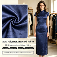 Tissu Jacquard Microfibre Tissé 100% Polyester Anti-Boulochage Poids Moyen à Prix Compétitif pour Vêtements Féminins