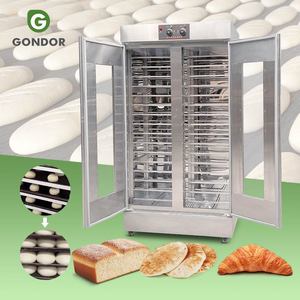 Retardador de fermentación de masa pequeño de doble puerta para panadería, con vaporización por pulverización, 100/80cm, económico, para pan francés, con termostatos - Product Image 1