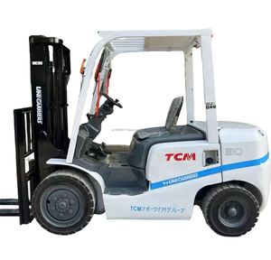 Chariot élévateur TCM 3 TON Diesel d'occasion 3 mètres avec Isuzu Enigine Source d'alimentation automatique importé du Japon Chariot élévateur original - Product Image 1