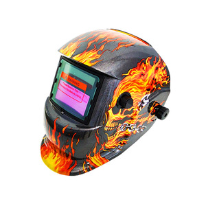 Casque de soudage à obscurcissement automatique à énergie solaire, <span class=keywords><strong>masque</strong></span> de soudage à l'arc à l'argon LCD monté sur la tête, modèle 107 avec design tête de mort, protection du visage - Product Image 1