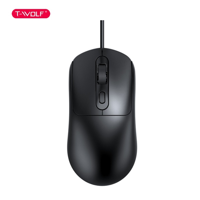 G580 Wired Ergonomic Mouse in White and Black for Office Use With Non-slip Stickers for Laptop Desktops  Hot Sale
