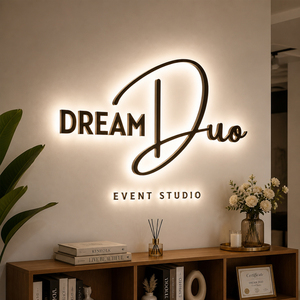 Letrero Personalizado para Tienda al Aire Libre, Letras de Canal Metálicas Acrílicas 3D con Retroiluminación LED, Logotipo para Restaurante y Cafetería - Product Image 2