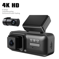 Caméra embarquée 4K OEM avec 2 caméras, ADAS, G-Sensor, Wifi, GPS, enregistreur de conduite 3 canaux, écran IPS 3,39 pouces, boîte noire universelle pour voiture