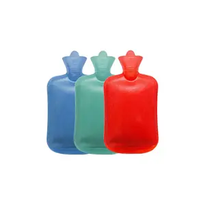 Su enjeksiyon çok renkli kauçuk el sıcak dolum su ısıtma 100% kaçak geçirmez sıcak su şişesi