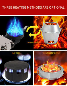 الفولاذ المقاوم للصدأ التجاري العمودي 80/90/100 سنتيمتر الغاز/الفحم بطة المحمصة فرن - Product Image 3