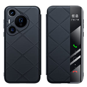 Pour Huawei Pura70 Pro coque de téléphone magnétique fenêtre intelligente Ultra-mince cuir Anti-chute couverture de téléphone pour Huawei Pura <span class=keywords><strong>70</strong></span> Ultra - Product Image 1
