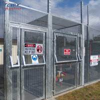 Secure 358 Anti-escalada Puerta única hecha de malla metálica Sistema de puerta de valla de prisión residencial de alta seguridad Panel de puerta de valla