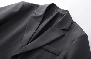 Fashion Straight Blazers With Shoulder Pads Retro <strong>Long</strong> Sleeve <strong>for</strong> <strong>Men</strong> Casual Unisex <strong>Long</strong> Sleeve <strong>Coat</strong> Clothing - Product Image 6