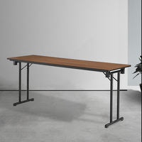 Meubles commerciaux pieds de Table pliable moderne en acier cadre bureau bureau meubles à manger métal pliant Chrome Table