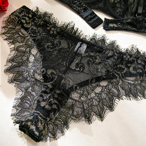 R1207A pas cher nouveau Sexy cils <span class=keywords><strong>dentelle</strong></span> armature Push up <span class=keywords><strong>soutien</strong></span>-<span class=keywords><strong>gorge</strong></span> transparent femmes exotique noir Lingerie - Product Image 6