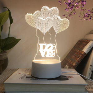 <span class=keywords><strong>Luz</strong></span> nocturna 3D personalizada para regalo de niños, decoración de dormitorio, lámpara de escritorio de mesa acrílica Led - Product Image 4