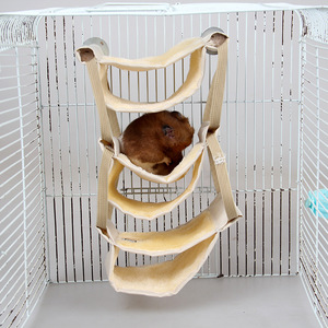 Cuccia Invernale Morbida in Tessuto Multistrato Ecologico per Piccoli Animali Domestici, Giocattolo <span class=keywords><strong>da</strong></span> Appendere per Gabbia, Rimovibile e Lavabile, per Criceti e Porcellini d'India - Product Image 5