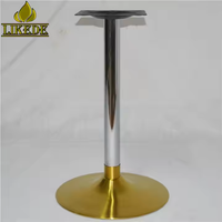 Base de tabouret de bar pivotante moderne en acier inoxydable 304 doré titane de luxe pour mobilier d'hôtel et de restaurant