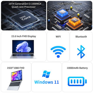 Chất lượng cao Quad Core i3 12GB RAM 512GB 1TB SSD 15.6 inch máy tính xách tay máy tính cho chơi game kinh doanh máy tính xách tay - Product Image 2