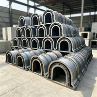 Moule en acier préfabriqué pour fossé de drainage en béton, assemblage de gabarit de composant en ciment à forme spéciale en arc combiné