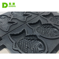 Nouvelle machine commerciale électrique en acier inoxydable pour Taiyaki, à une plaque et trois cavités, pour petits gâteaux de poisson coréens