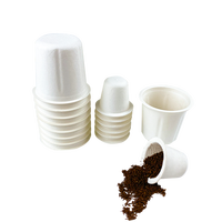 Capsules de café K-Cup vides biodégradables, jetables, écologiques, portables, pour le camping, dosettes d'espresso fabriquées à partir de bagasse de canne à sucre
