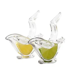 2023 Hot Selling Plastic Acrylic crystal Boat Shape juicer press Lemon Squeezer Transparent Orange Clip Home Kitchen Bar Gadget