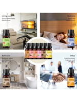 Huile essentielle d'aromathérapie à la lavande pure et naturelle, soluble dans l'eau, 10 ml, pour humidificateur domestique