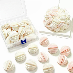 Edible Round Wafer Paper Slices Flowers Cake <b>Toppers</b> Decoration for <b>Birthday</b> Wedding Party Dessert Cake Decorating Supplies - Product Image 1